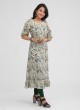 Sea Green Linen Kurti